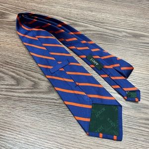 J. Crew Accessories - J. Crew Blue w/ Orange Stripe Silk Tie J. Crew Accessories - J. Crew Blue w/ Orange Stripe Silk Tie